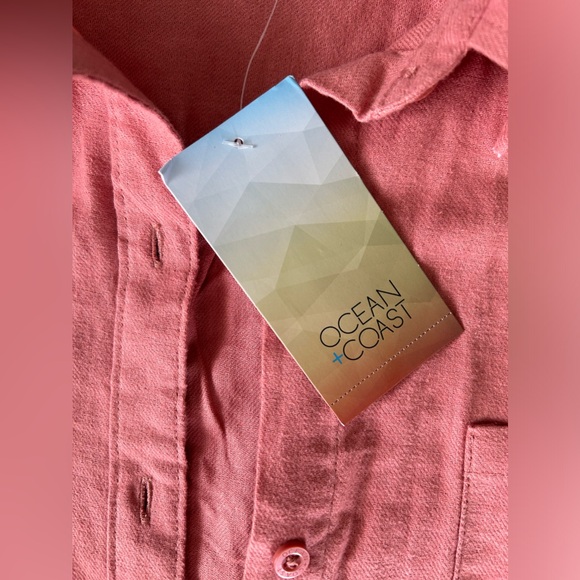 NWT Ocean+Coast | Dusty Pink Button Up | Size Large - Picture 5 of 12